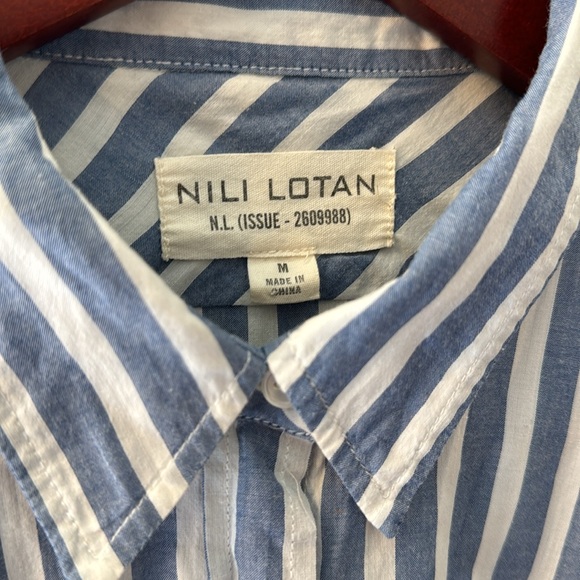 Nili Lotan striped lightweight cotton shirt - Picture 2 of 7